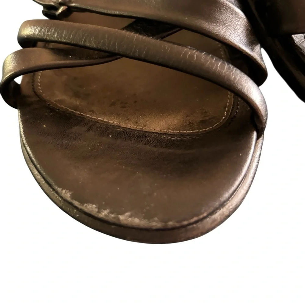Dansko Cailey Women’s  Black Nappa Leather Sandal Shoe 40/9.5-10 Strappy Casual